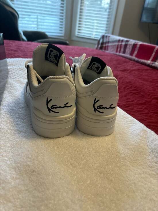 Karl Kani 89 LXRY White/Black Leather Low Top Sneakers